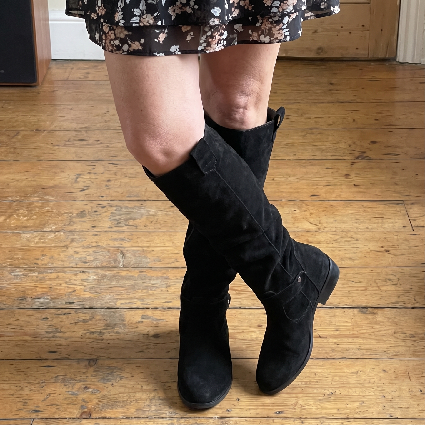 AINSMERE SLOUCH SUEDE KNEE-HIGH BOOTS