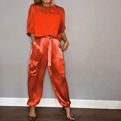 PHILIPPA SOFT-DRAPE TWO-PIECE SET