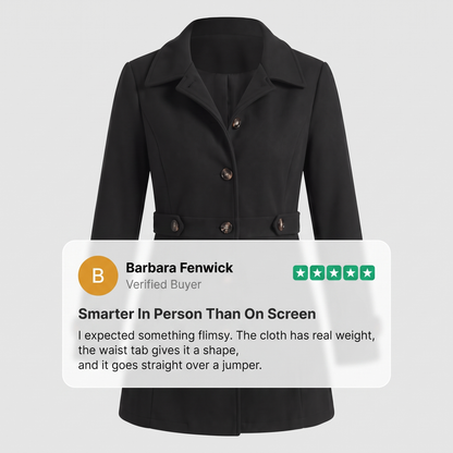 SHAPED SEAM WALKING COAT