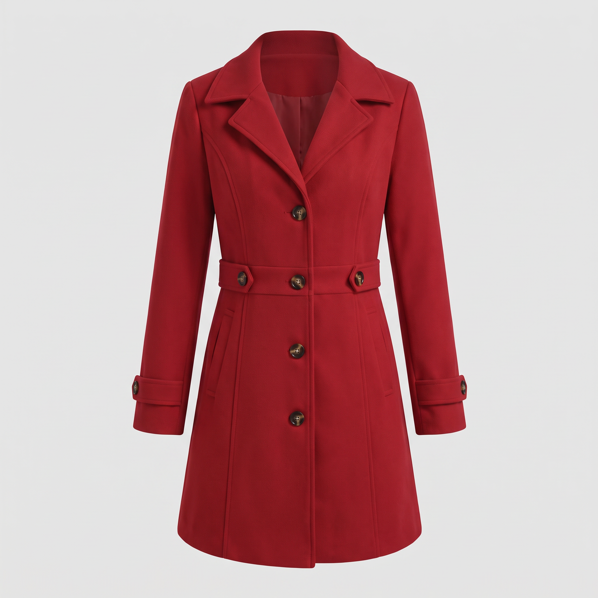 SHAPED SEAM WALKING COAT