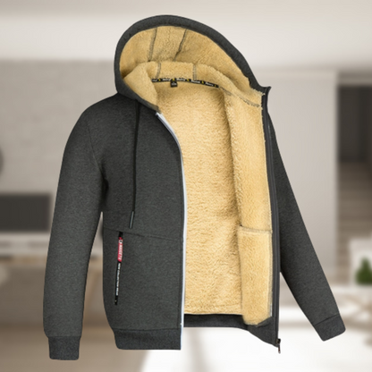 TEDDY LINED ZIP HOODIE