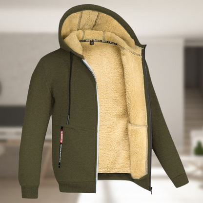 TEDDY LINED ZIP HOODIE