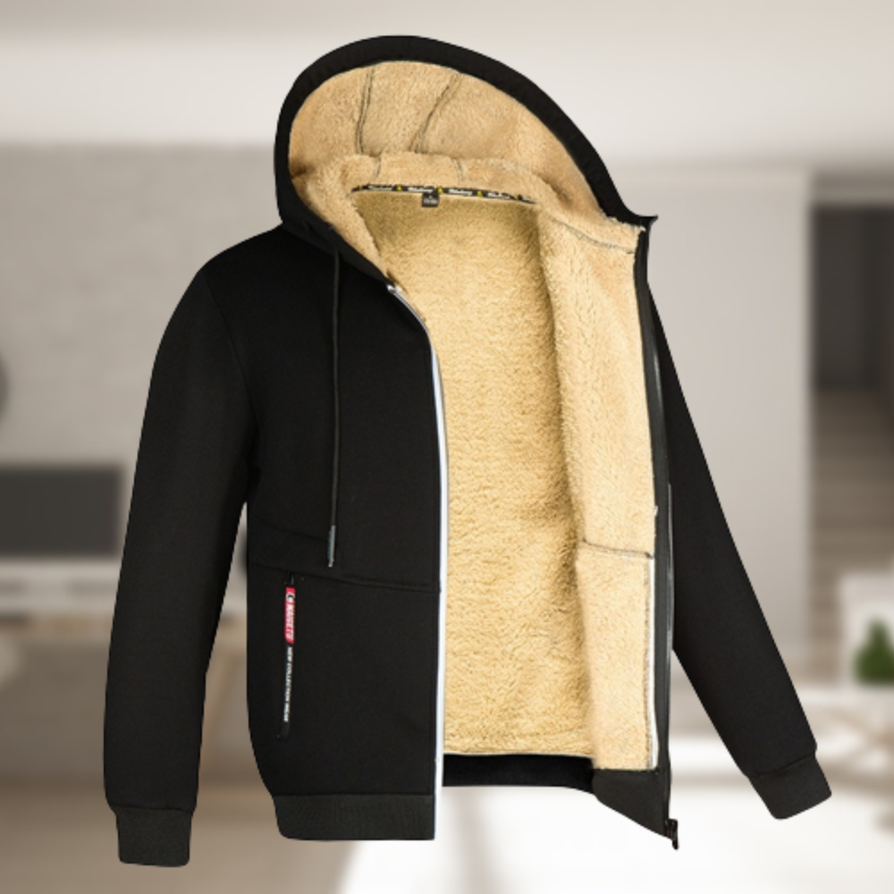 TEDDY LINED ZIP HOODIE