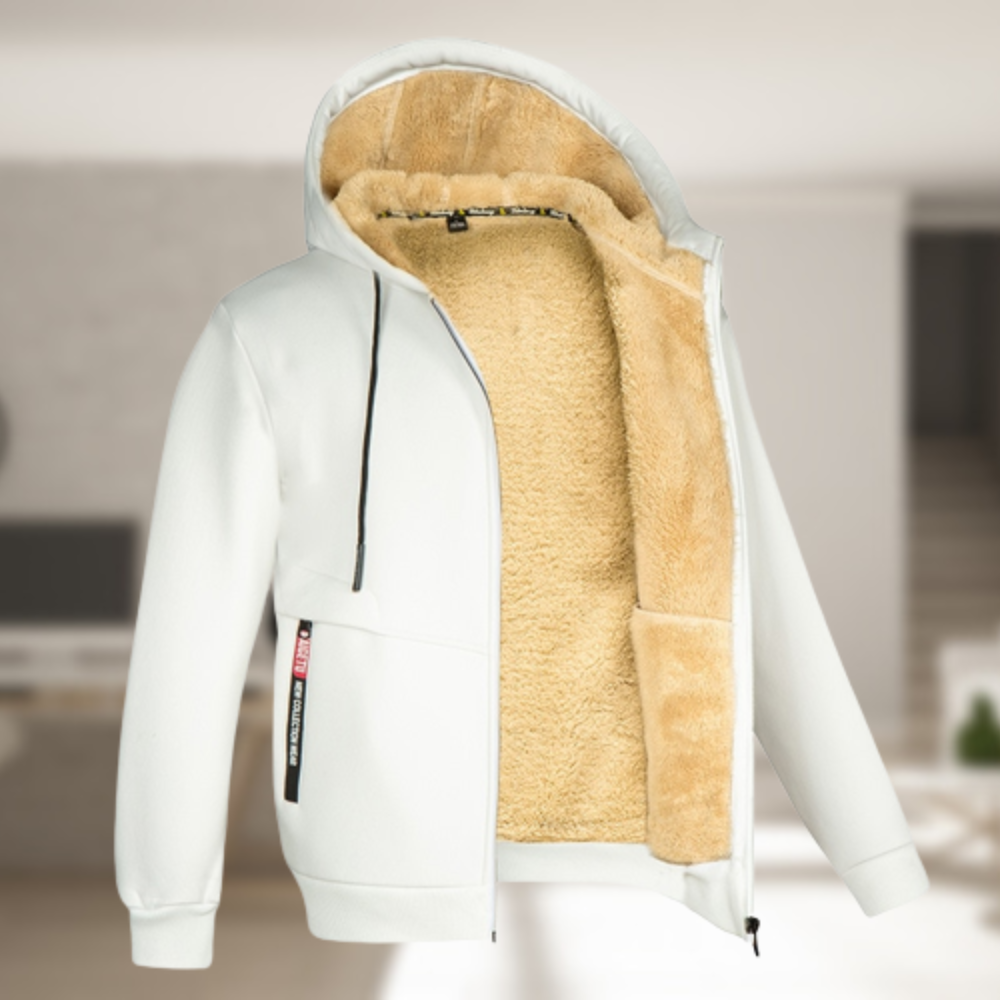 TEDDY LINED ZIP HOODIE