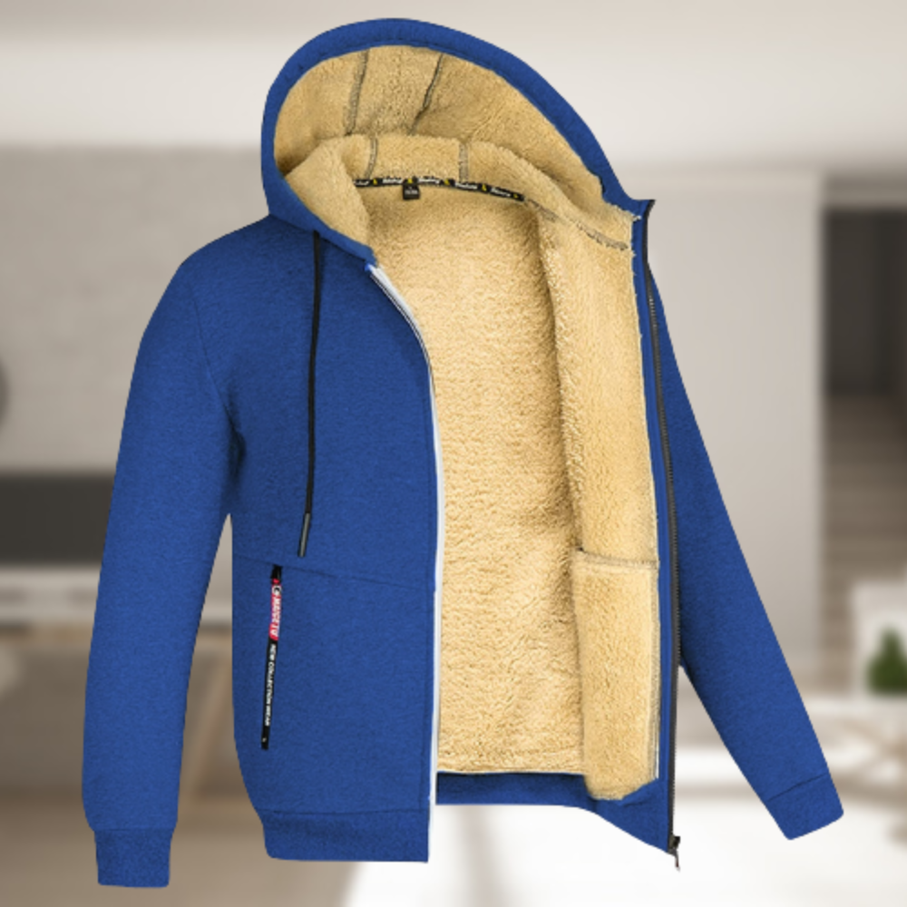 TEDDY LINED ZIP HOODIE