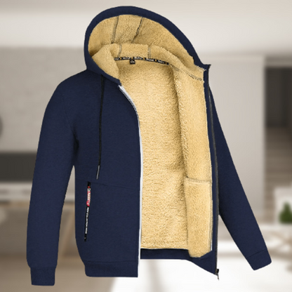 TEDDY LINED ZIP HOODIE