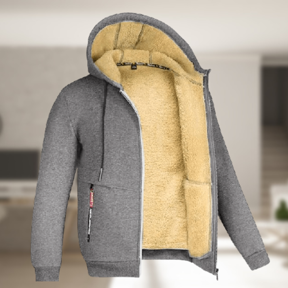 TEDDY LINED ZIP HOODIE