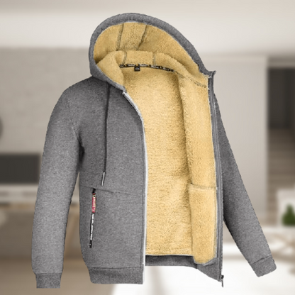 TEDDY LINED ZIP HOODIE