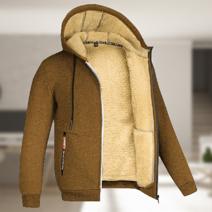 TEDDY LINED ZIP HOODIE