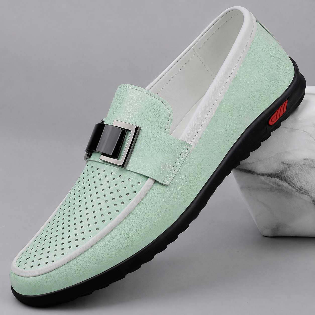 MIDHURST BUCKLE SLIP-ON SHOES