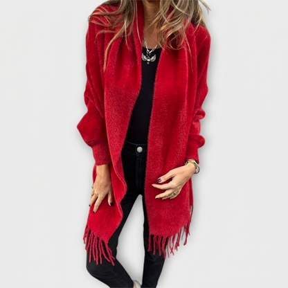 FERNLEIGH KNITTED FRINGE WRAP