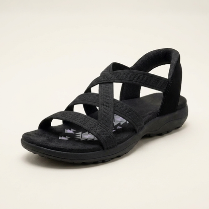 AVONELLE KNIT CROSSOVER SANDALS