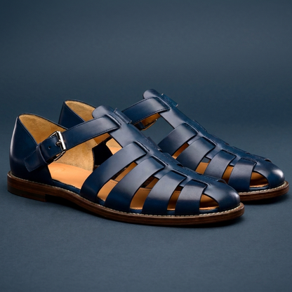 BARTONMERE BUCKLE LEATHER SANDALS