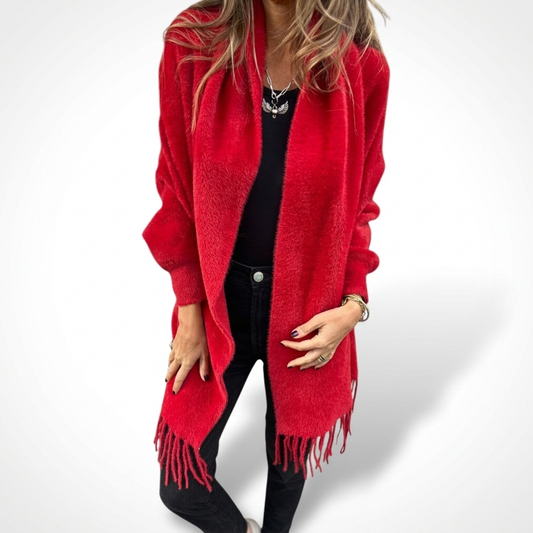 FERNLEIGH KNITTED FRINGE WRAP