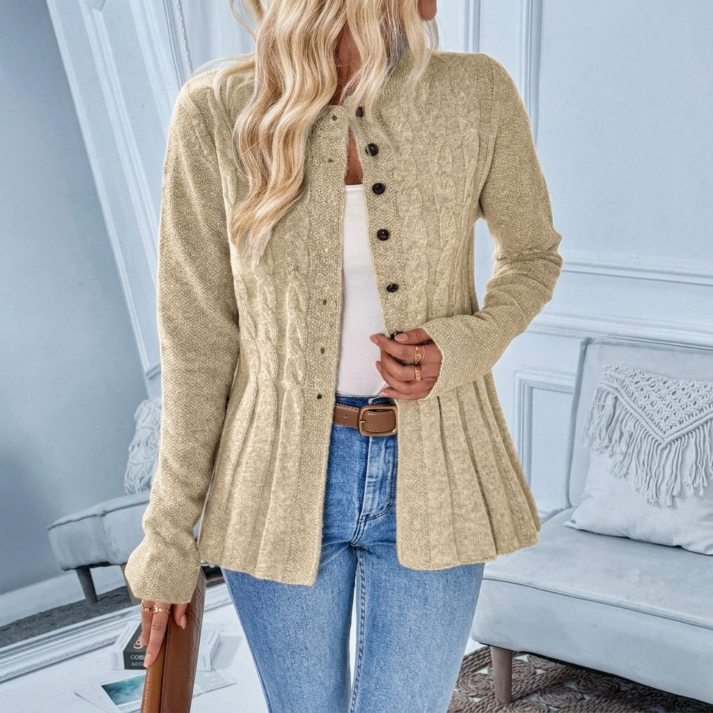 HOLLINGMERE RIBBED KNIT CARDIGAN