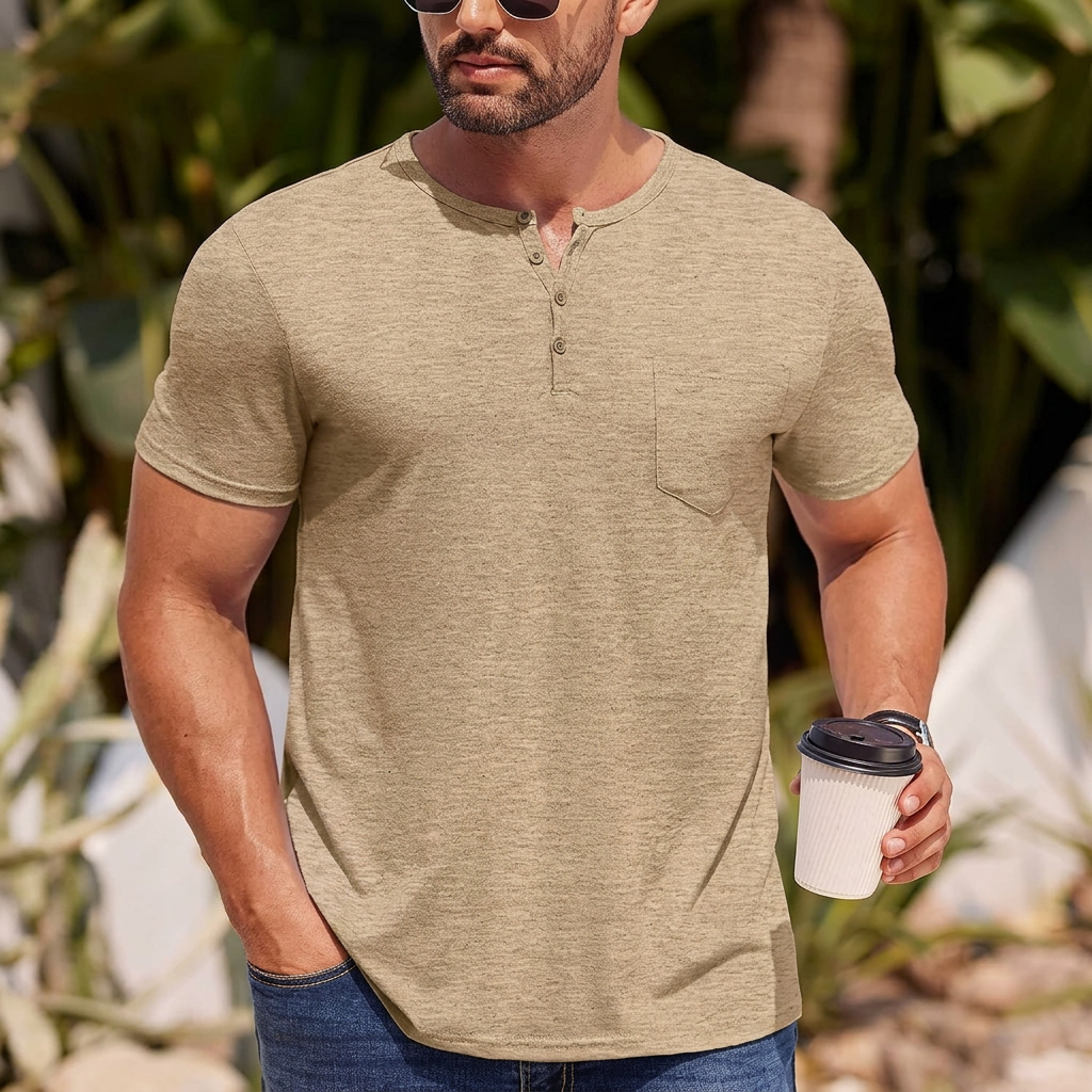 HATHERSBY POCKET HENLEY TEE
