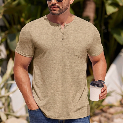 HATHERSBY POCKET HENLEY TEE
