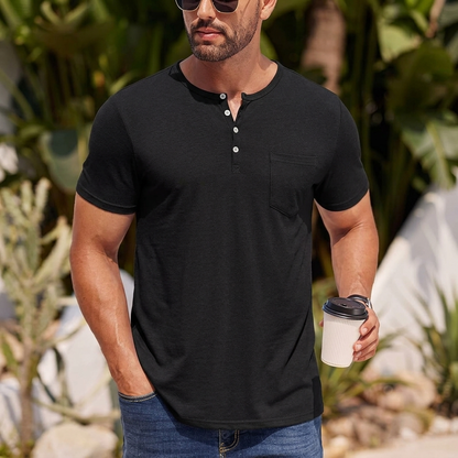 HATHERSBY POCKET HENLEY TEE