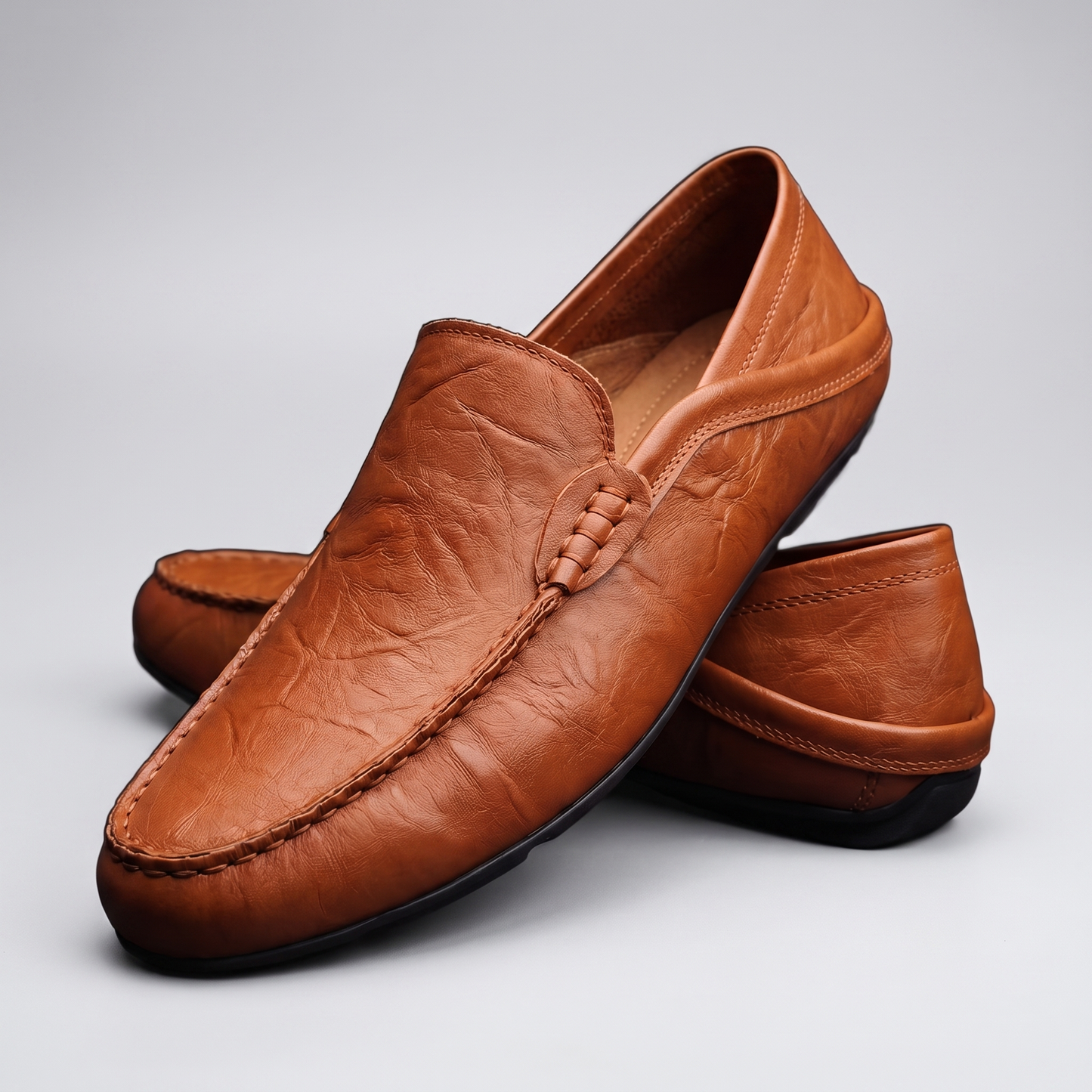 MATTEO CLASSIC LEATHER MOCCASINS