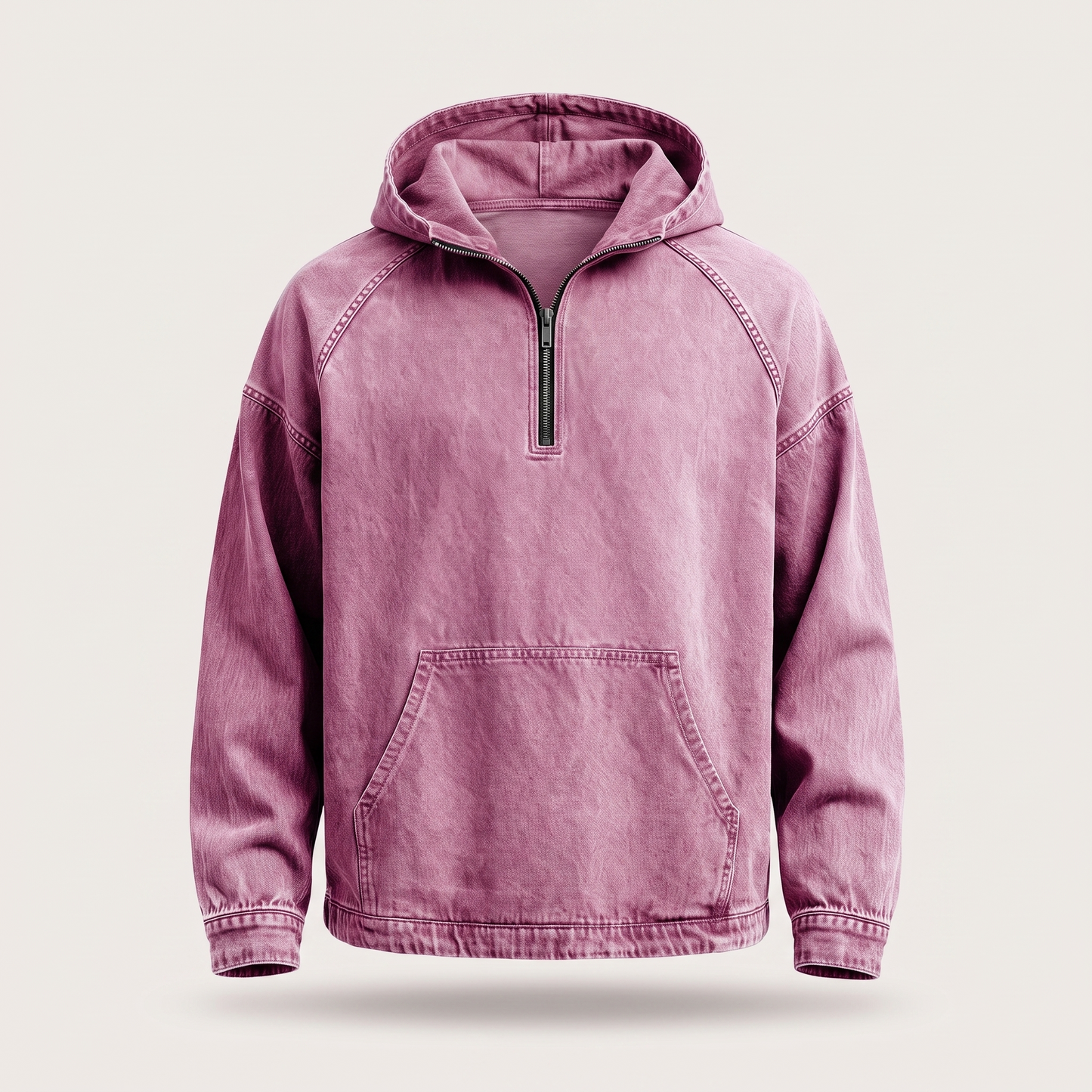 RIVINGTON HALF-ZIP DENIM JACKET