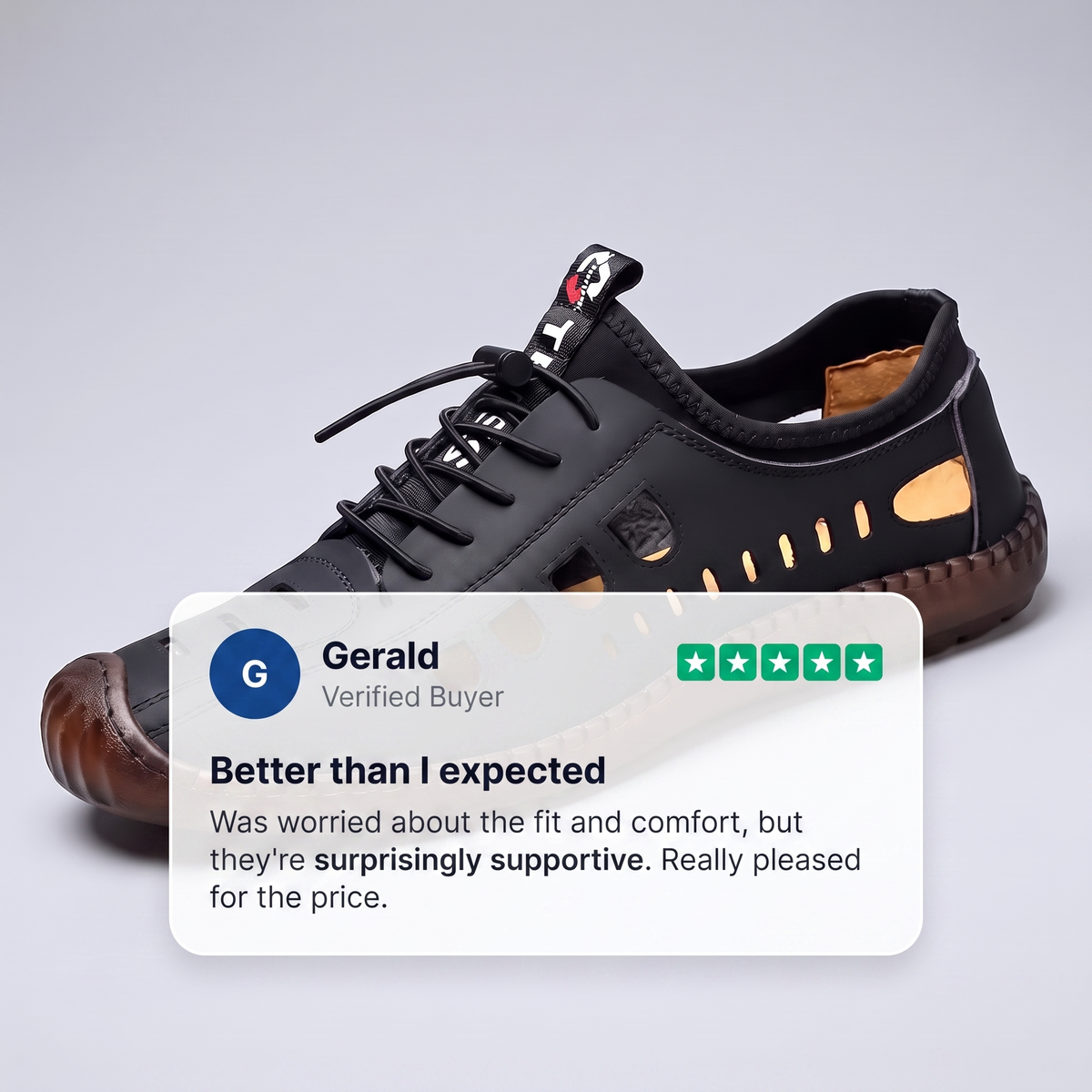 BRAMWELL SOFT-SOLE WALKING SANDALS