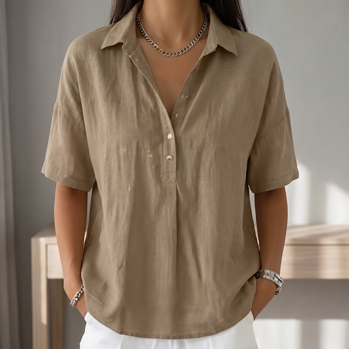 PERRINBY RELAXED SUMMER BLOUSE