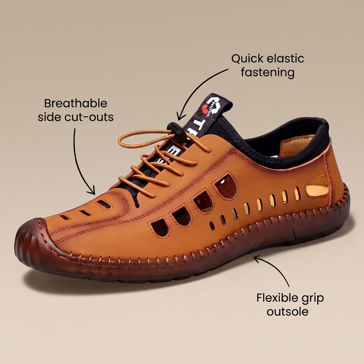 BRAMWELL SOFT-SOLE WALKING SANDALS
