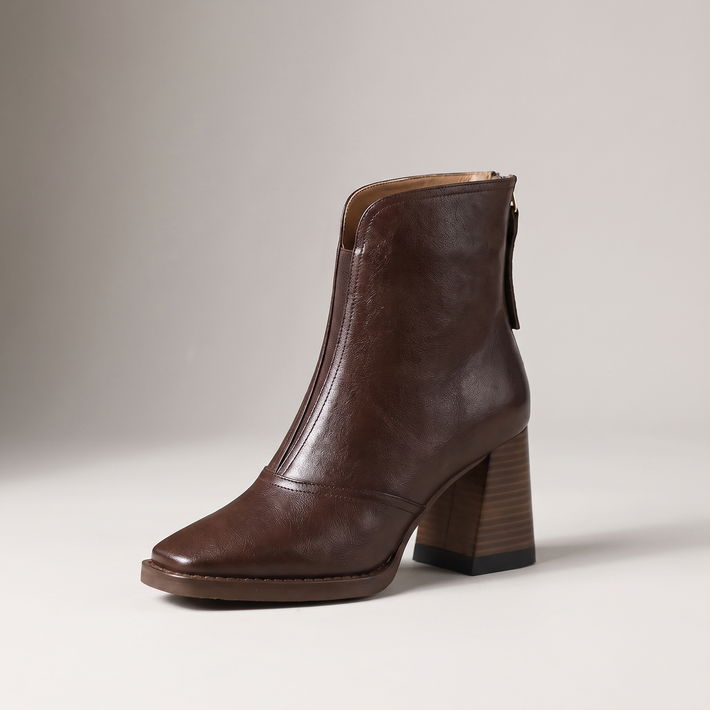 WHITNEY LEATHER ANKLE BOOTS
