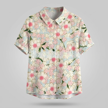 ROSEDENE SAGE FLORAL BLOUSE