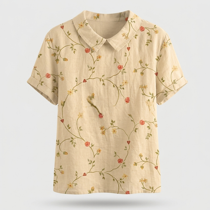 ROSEDENE SAGE FLORAL BLOUSE