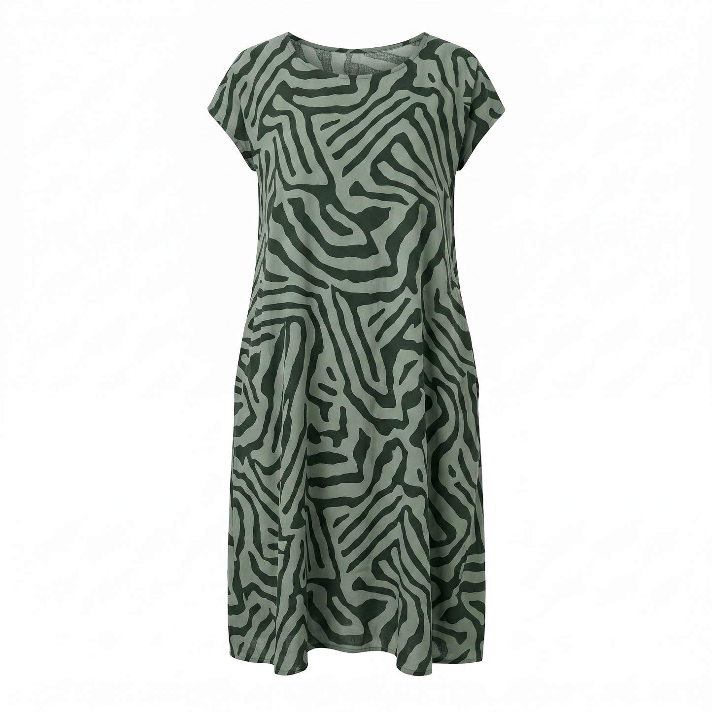 ELINORA BREEZY ROUND-NECK SUNDRESS
