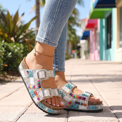 TAVELLA JEWELLED SUMMER SANDALS