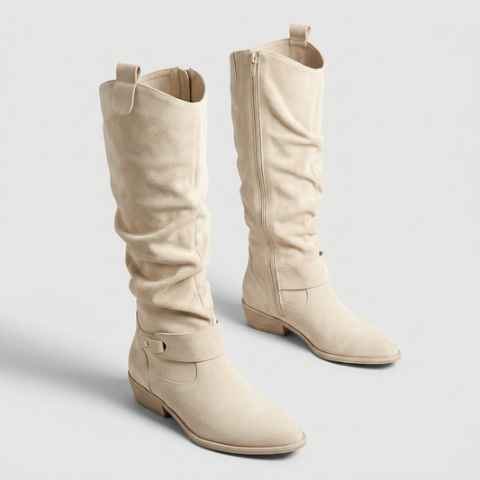 AINSMERE SLOUCH SUEDE KNEE-HIGH BOOTS