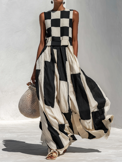 FLORENCE MODERN PATTERN MAXI DRESS