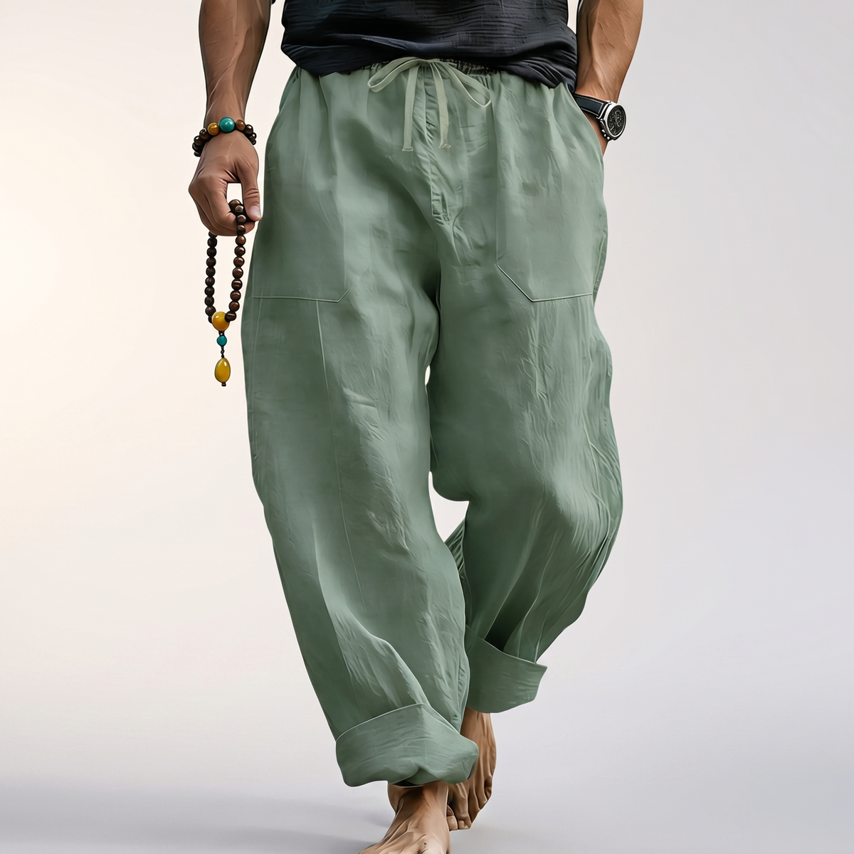 COTSBOURNE RELAXED LINEN TROUSERS