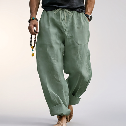 COTSBOURNE RELAXED LINEN TROUSERS