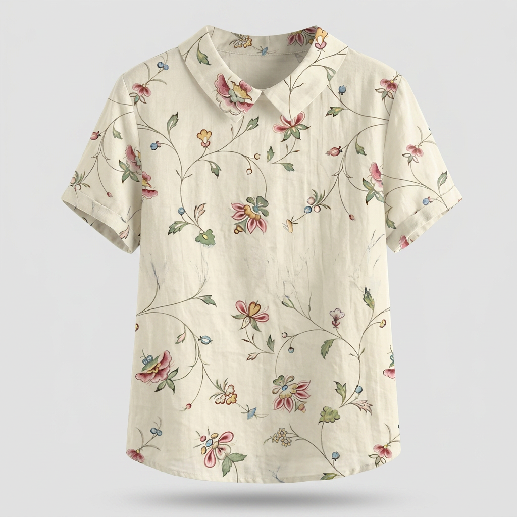 ROSEDENE SAGE FLORAL BLOUSE