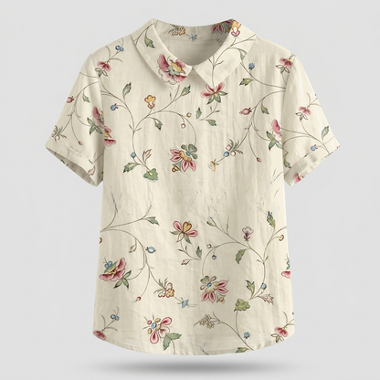 ROSEDENE SAGE FLORAL BLOUSE