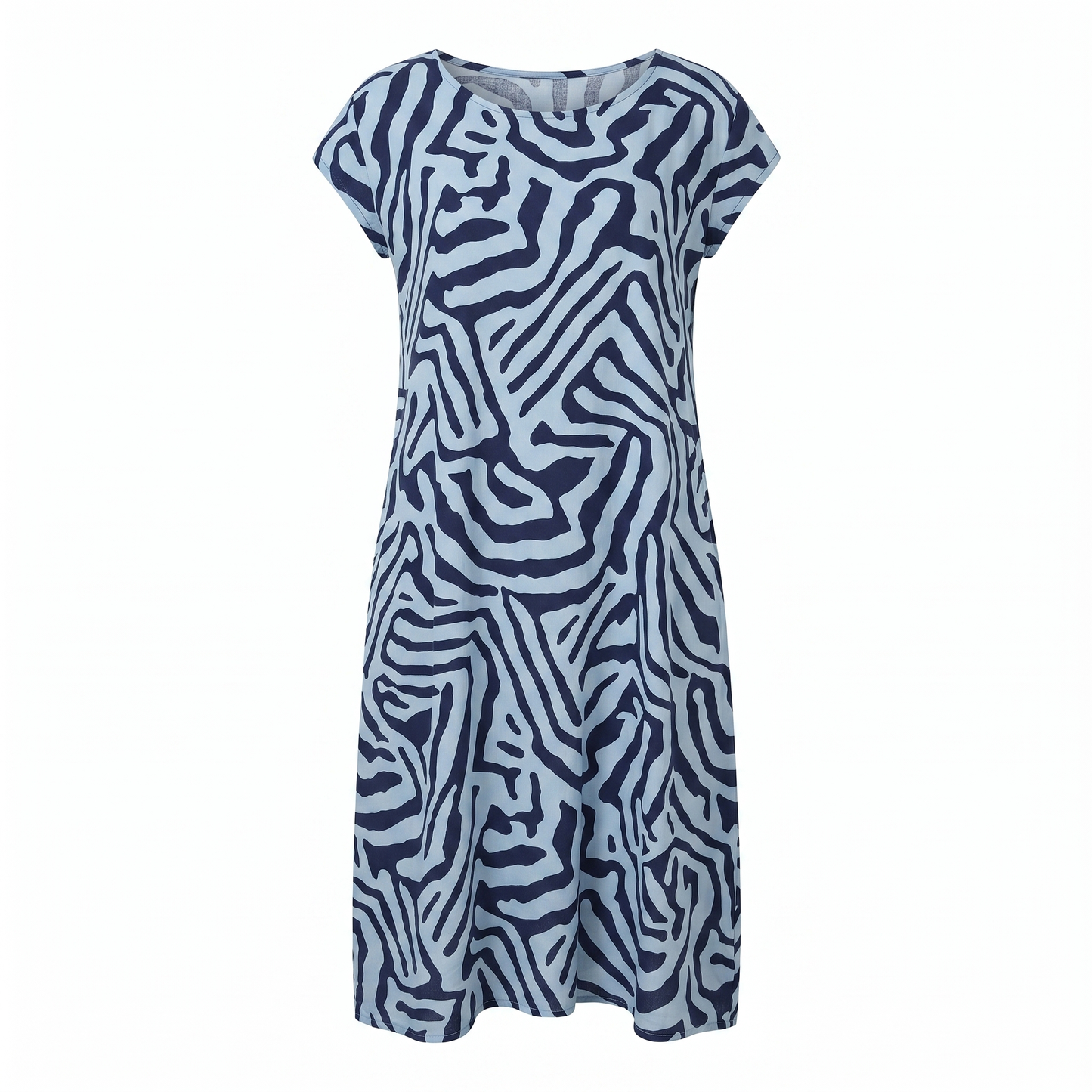 ELINORA BREEZY ROUND-NECK SUNDRESS