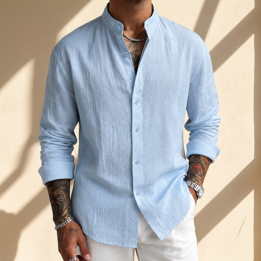 ALBRIGHTON SOFT LINEN BUTTON SHIRT