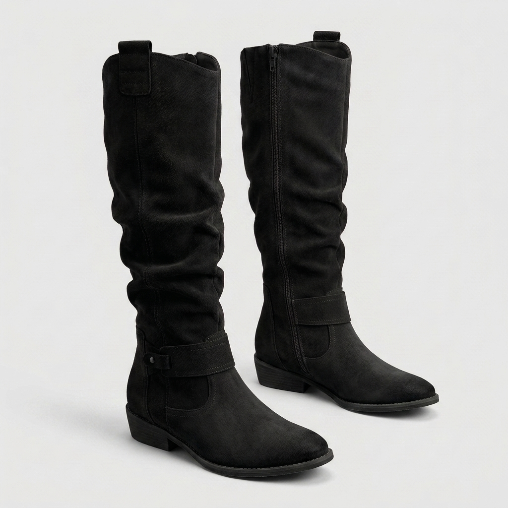 AINSMERE SLOUCH SUEDE KNEE-HIGH BOOTS