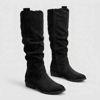 AINSMERE SLOUCH SUEDE KNEE-HIGH BOOTS