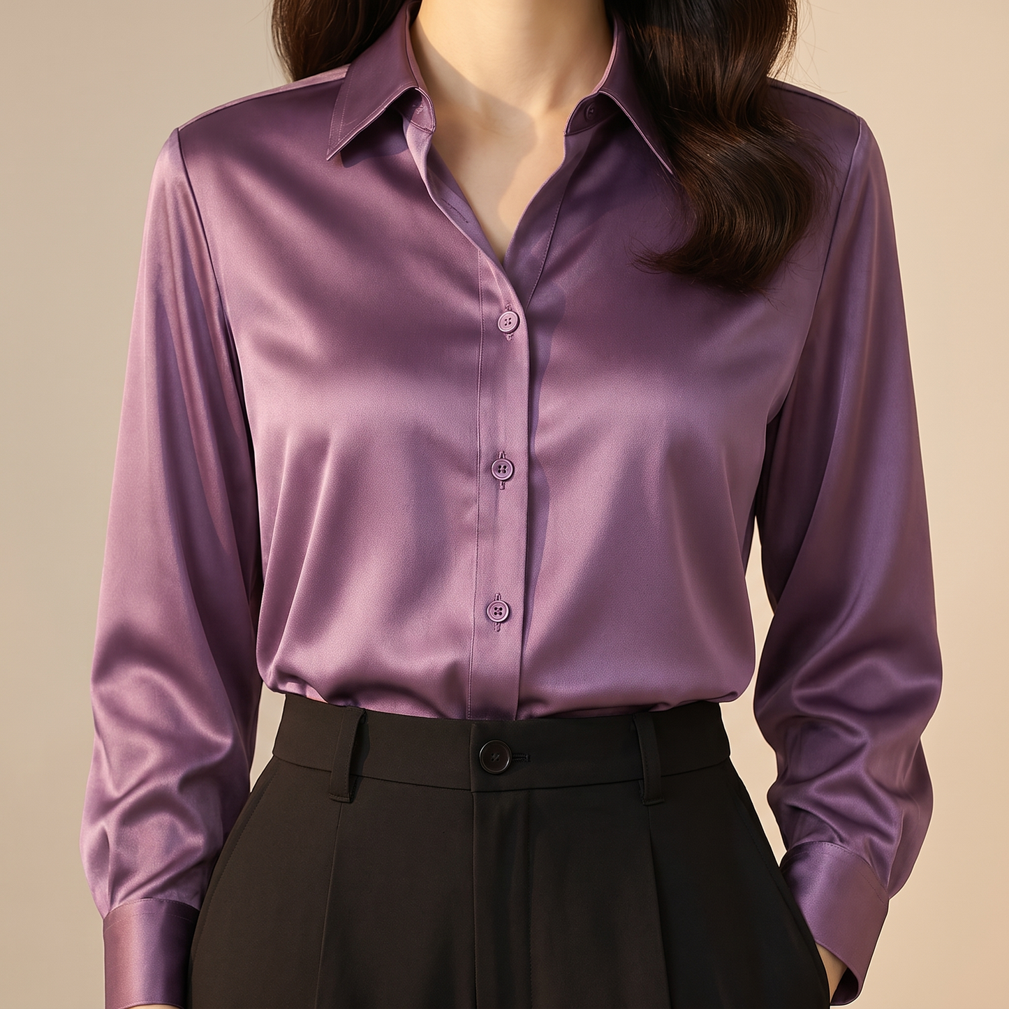 GENEVIEVE ELEGANT BUTTON BLOUSE