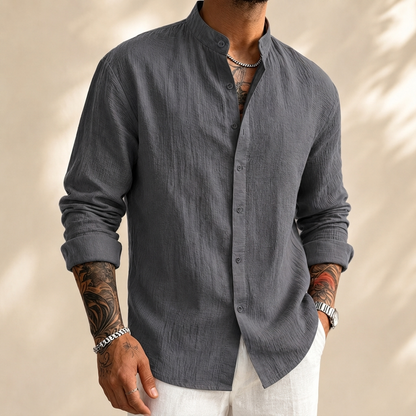 ALBRIGHTON SOFT LINEN BUTTON SHIRT