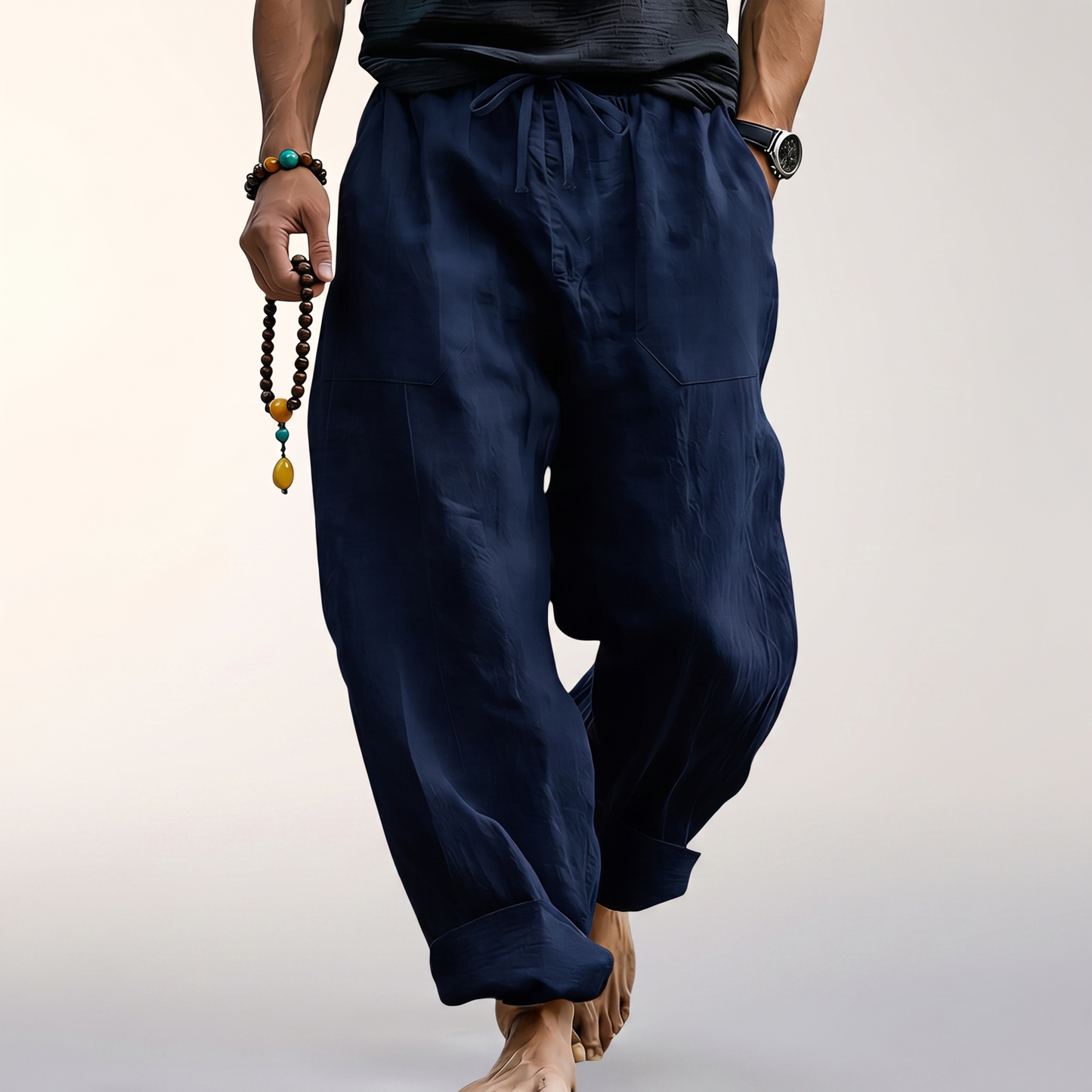 COTSBOURNE RELAXED LINEN TROUSERS