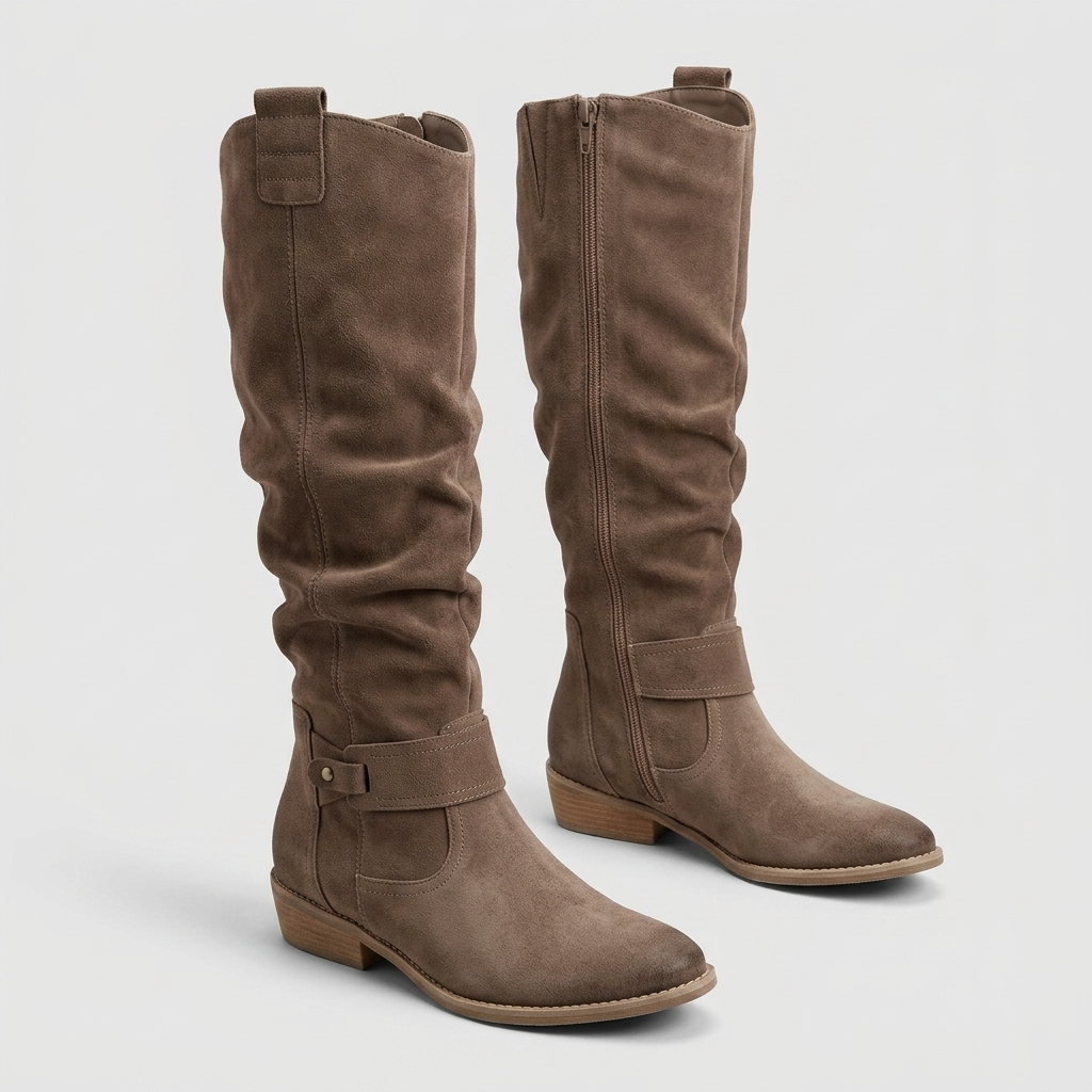 AINSMERE SLOUCH SUEDE KNEE-HIGH BOOTS