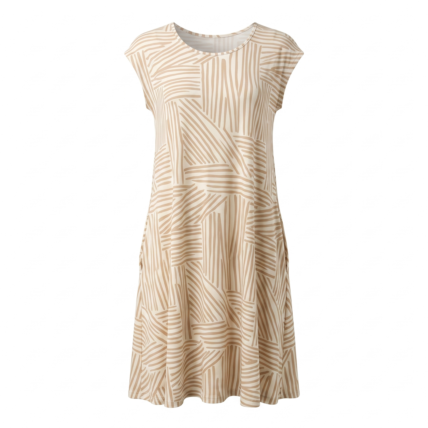 ELINORA BREEZY ROUND-NECK SUNDRESS