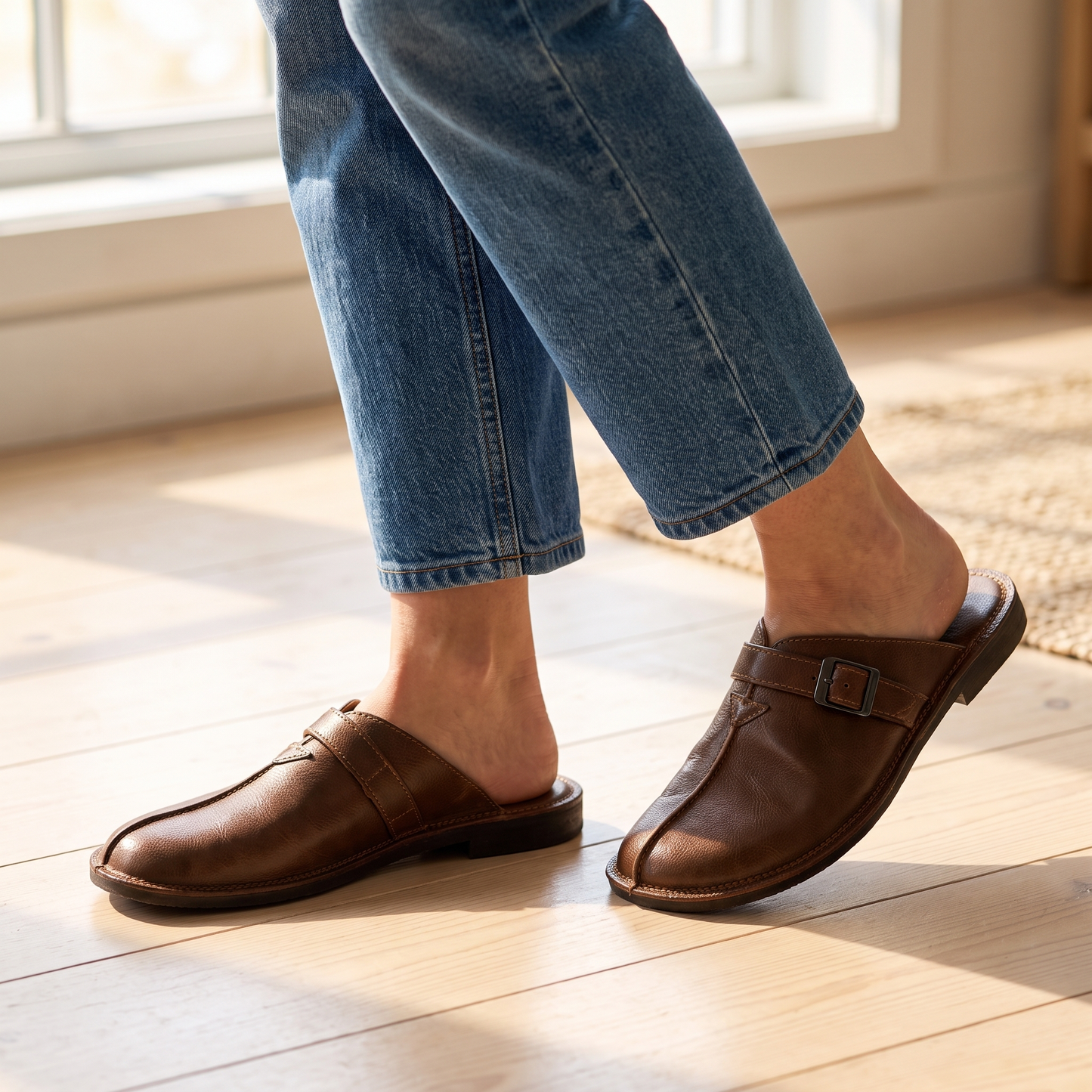 RAVENSCOURT LEATHER MULES