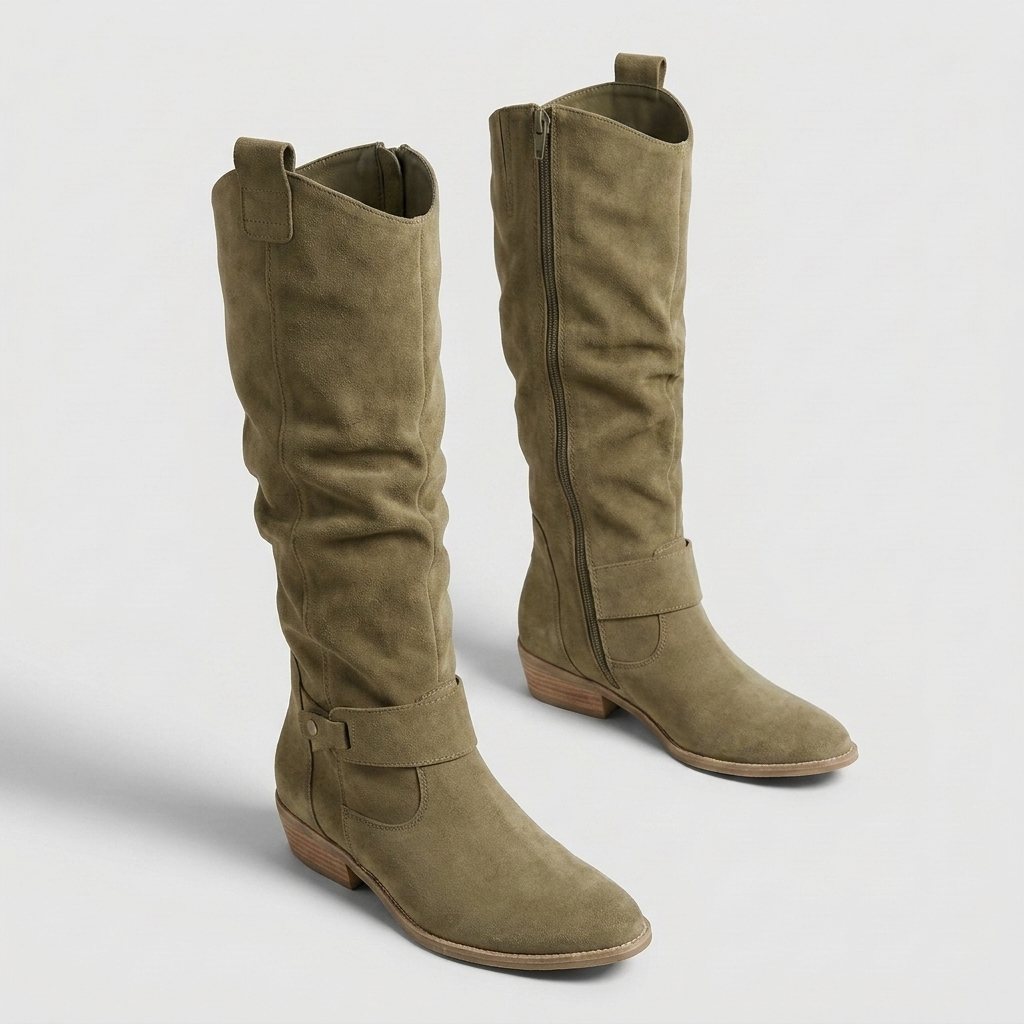 AINSMERE SLOUCH SUEDE KNEE-HIGH BOOTS