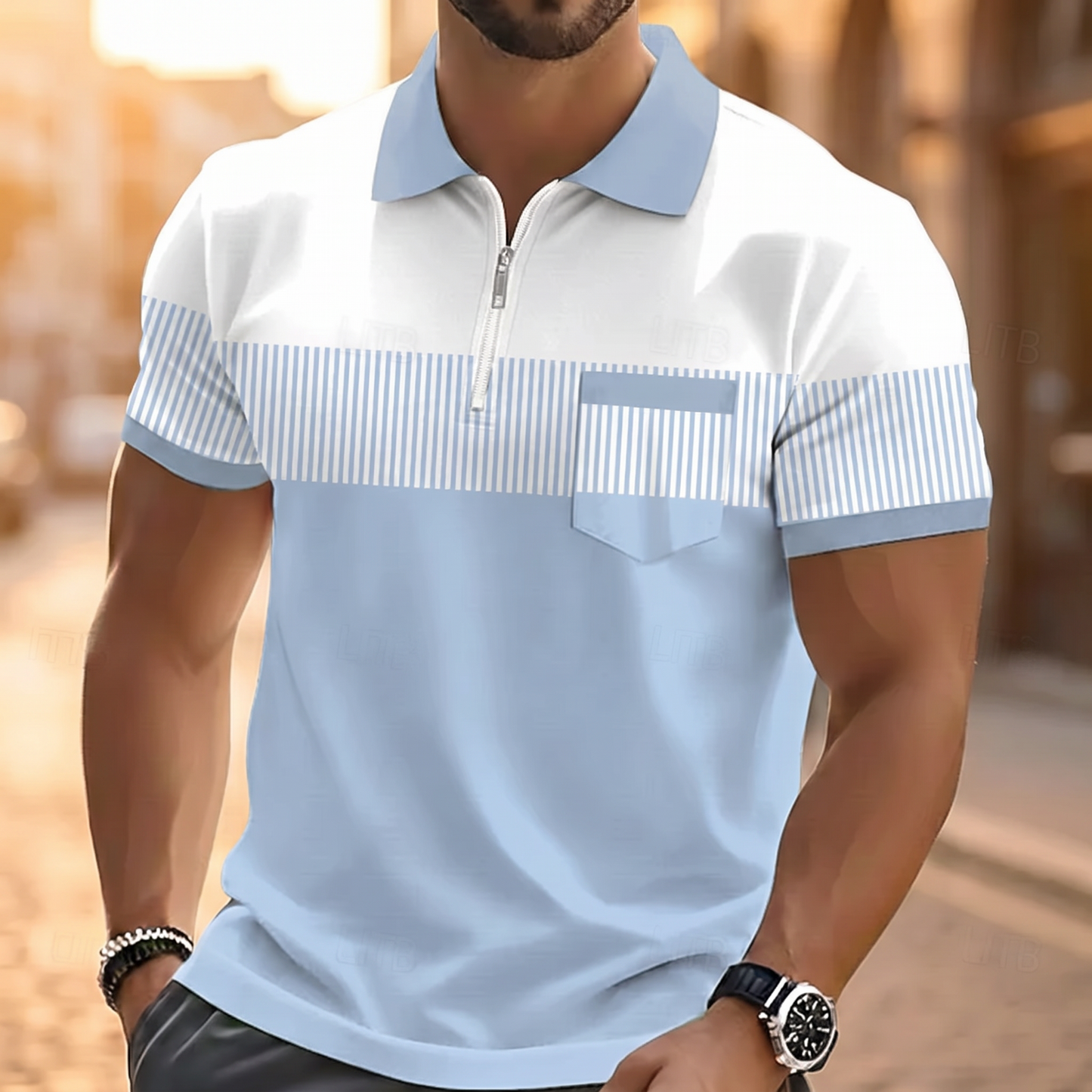 RADMERE ZIP-COLLAR POLO SHIRT